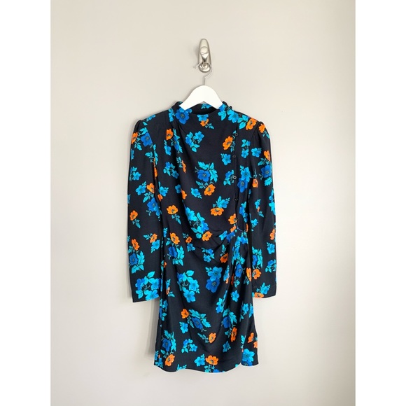 RARE MAJE Ripita Ruched Floral Long Sleeve Dress - Picture 8 of 16